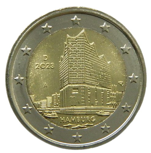 2 euros conmemorativa Estado de Hamburgo, Filarmónica del Elba